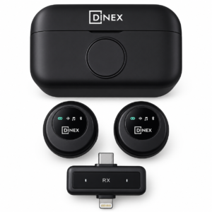 ميكروفون لاسلكي DINEX مع علبة الشحن